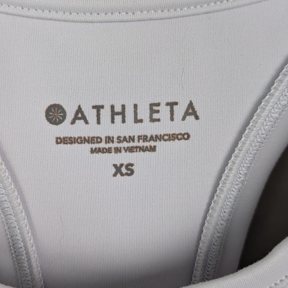 Athleta Shanti Blue Tie-Dye Crop Top XS - Picture 3 of 3